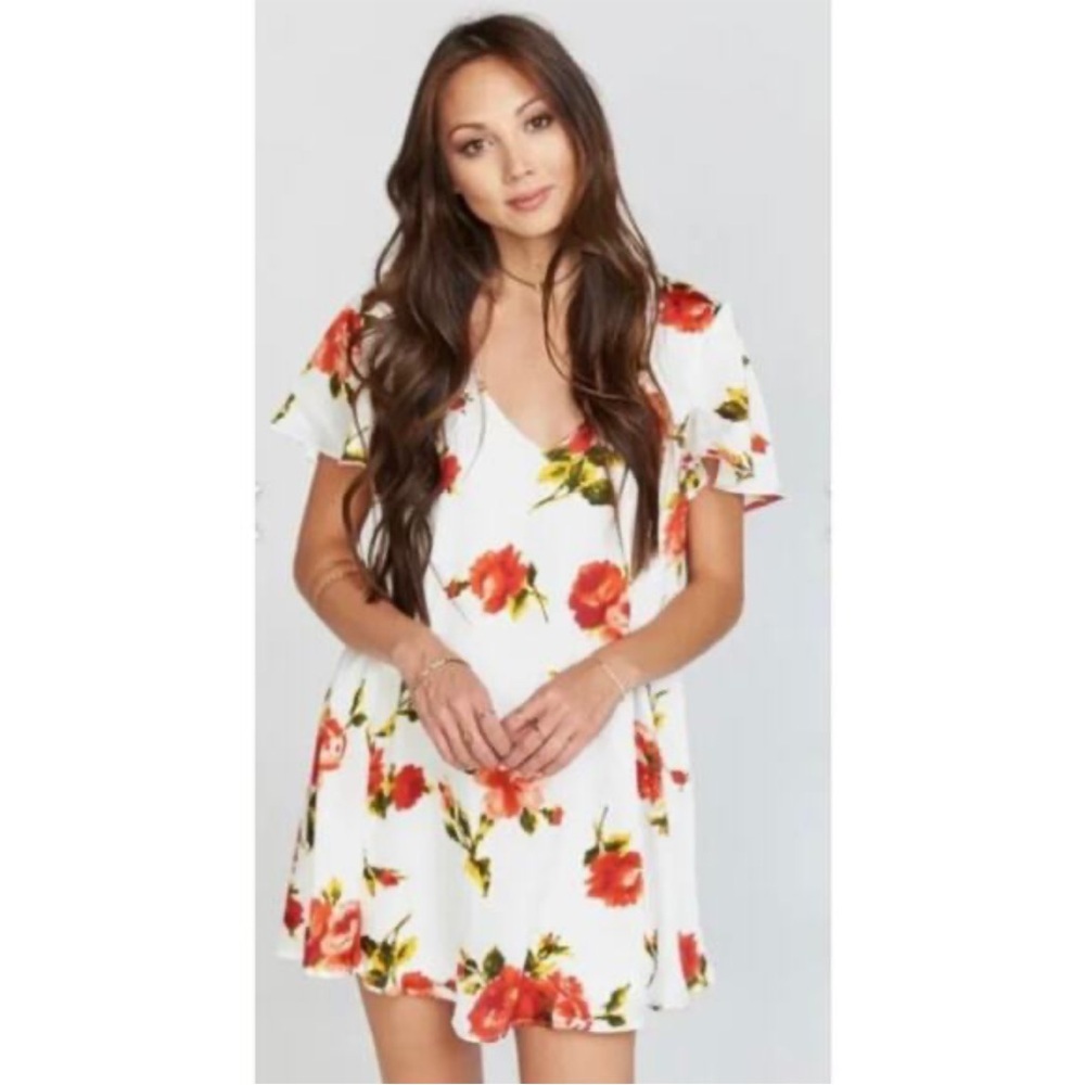 Show Me Your MuMu Kylie mini dress Rosa Bonita floral pattern NEW